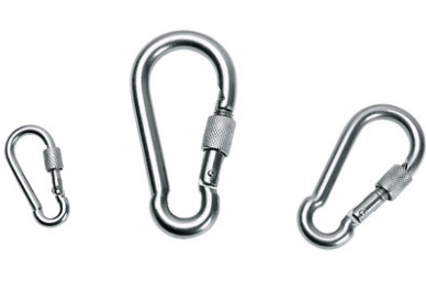 安全钩的两种锁闭形式:手转锁与自动上锁