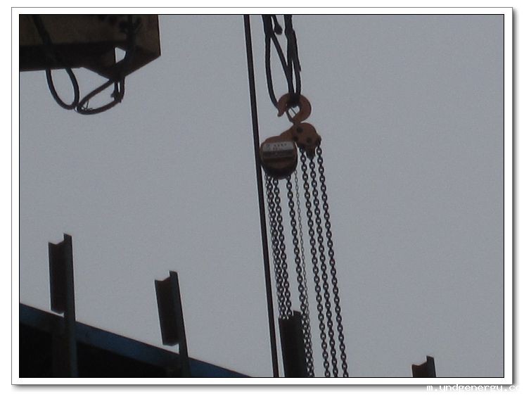 冠航手拉葫芦建筑工地应用案例